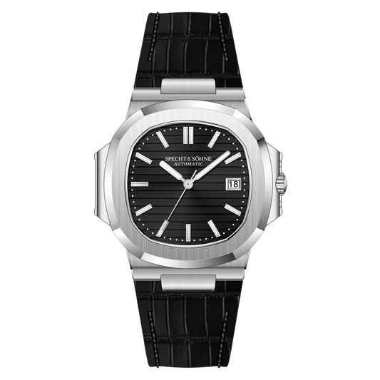 Nautilus Automatic –  Black & Black Leather Edition