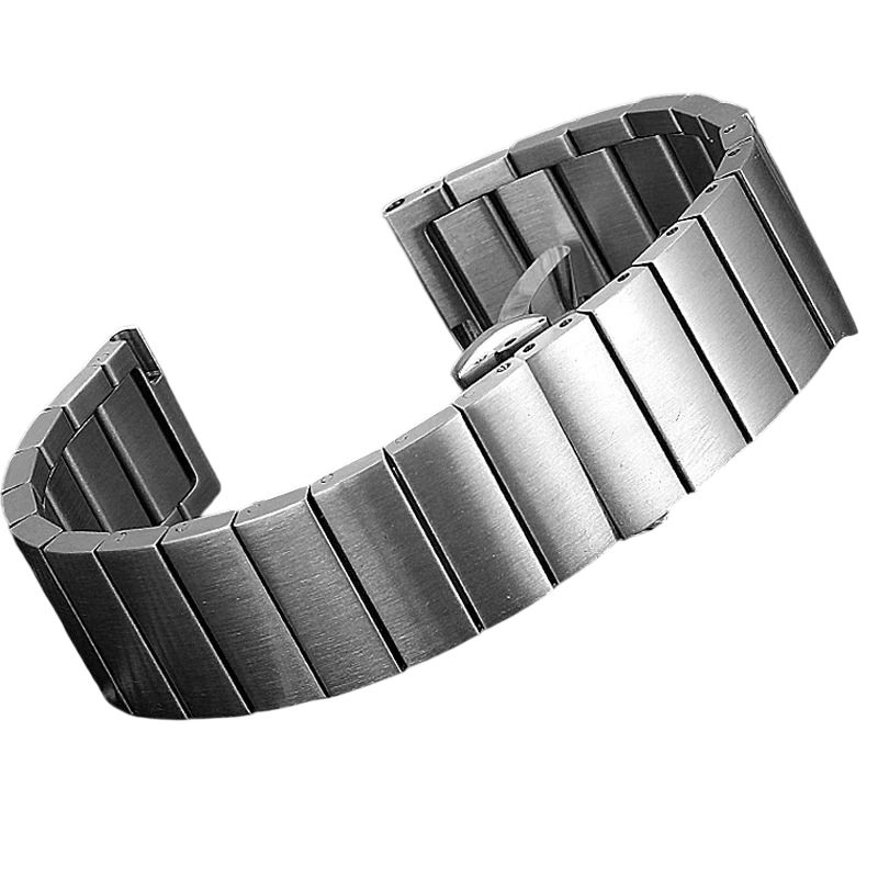 18MM Straight Link Stainless Steel Watch Band