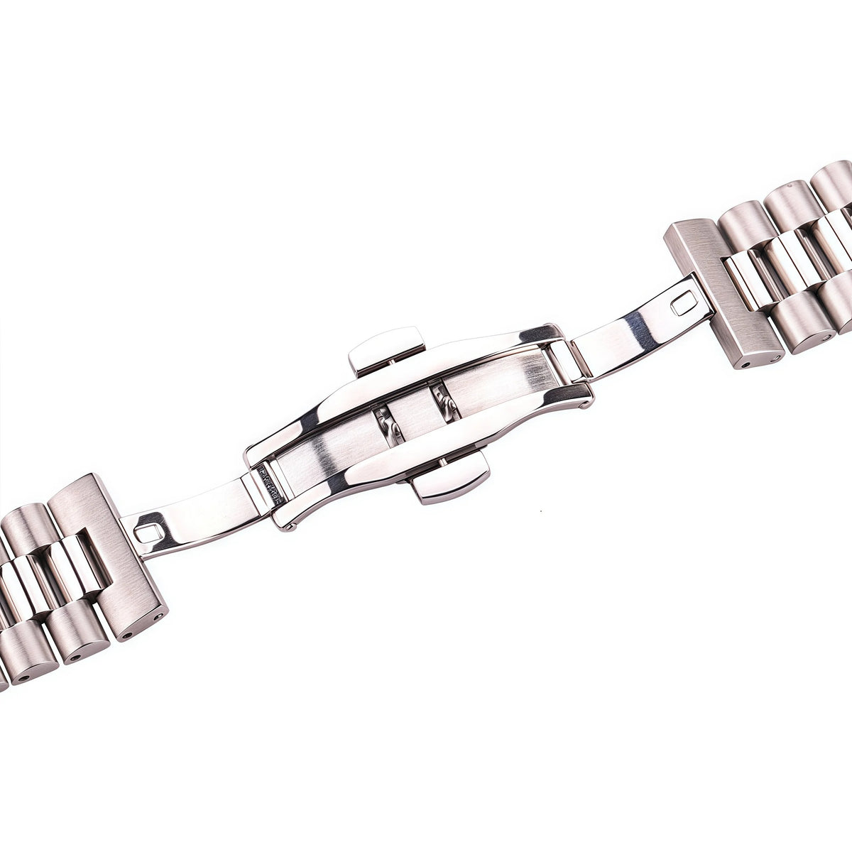 16MM Presidential Silver Stainless Steel Watch Band