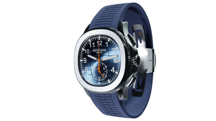 Aquanaut Dual Time Quartz - Blue Edition