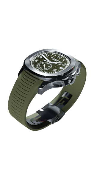 Aquanaut Dual Time Quartz - Green Edition