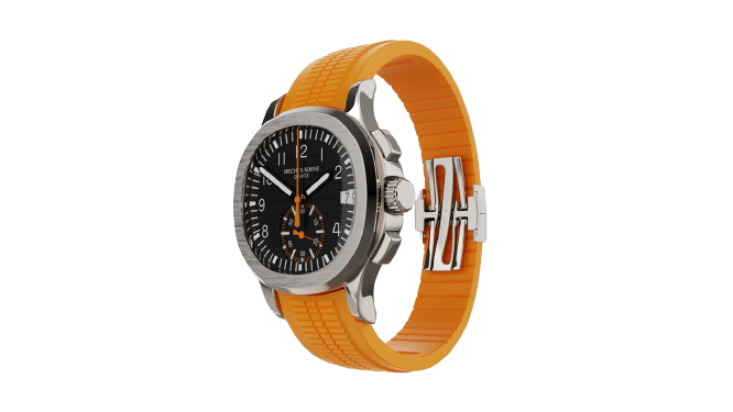 Aquanaut Dual Time Quartz - Orange Edition