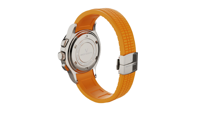 Aquanaut Dual Time Quartz - Orange Edition